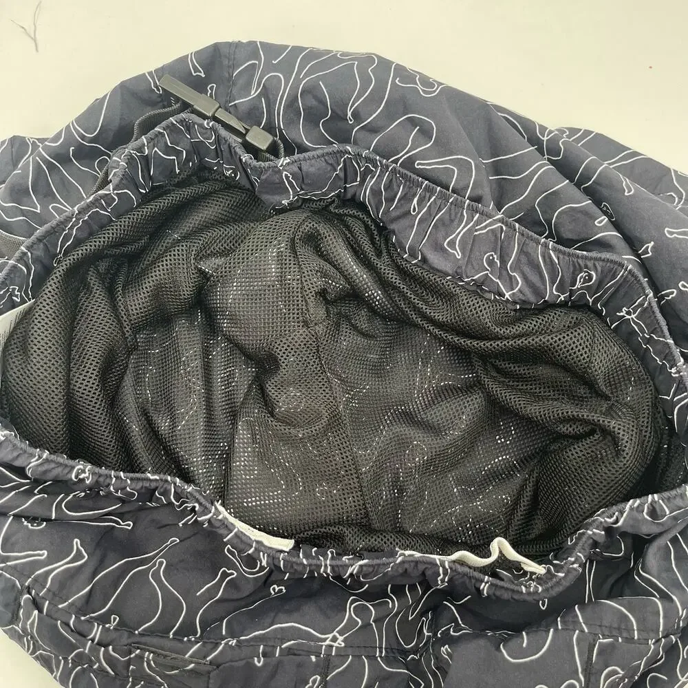 PACSUN Swim Trunks Size Medium Volley Summer Athleisure Shorts Netting *Damaged